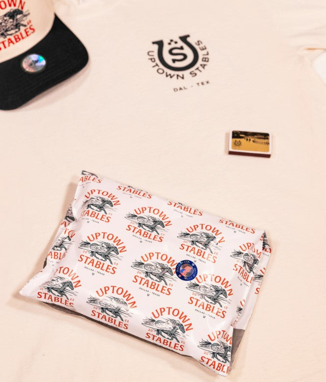 Cream/Navy Skyline Oversized T-Shirt